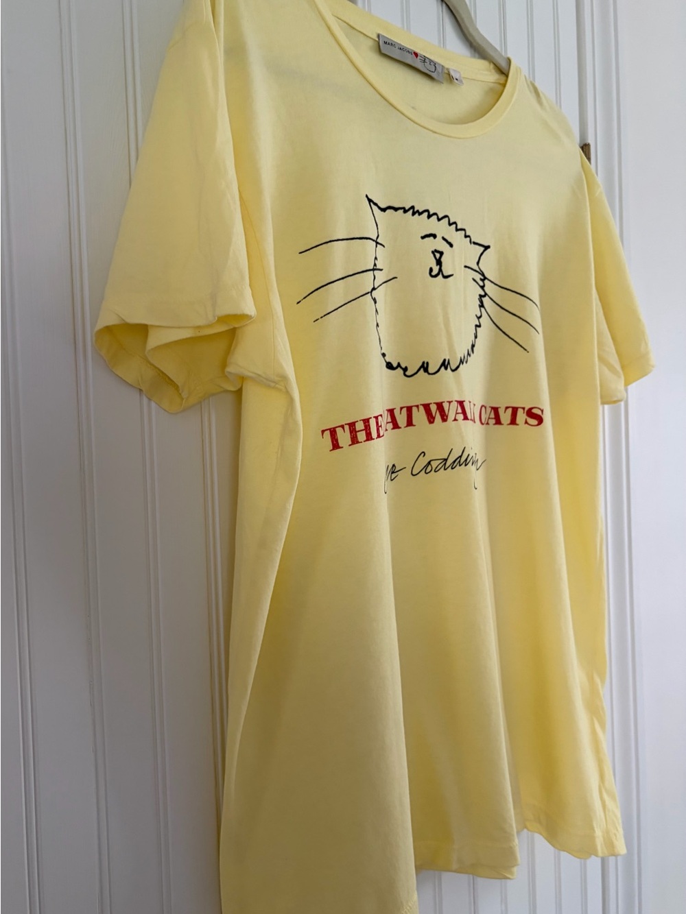 NWOT MARC JACOBS x Grace Coddington Catwalk Cats Shirt M RARE Graphic Tee - Picture 8 of 9